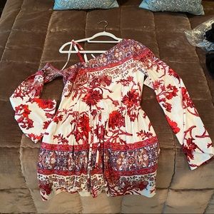 Free People One Shoulder Long Sleeve Dress